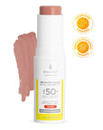 Envera Protector Solar en barra con color Peachy FPS50+ UVA/UVB PA++++ 50 ml