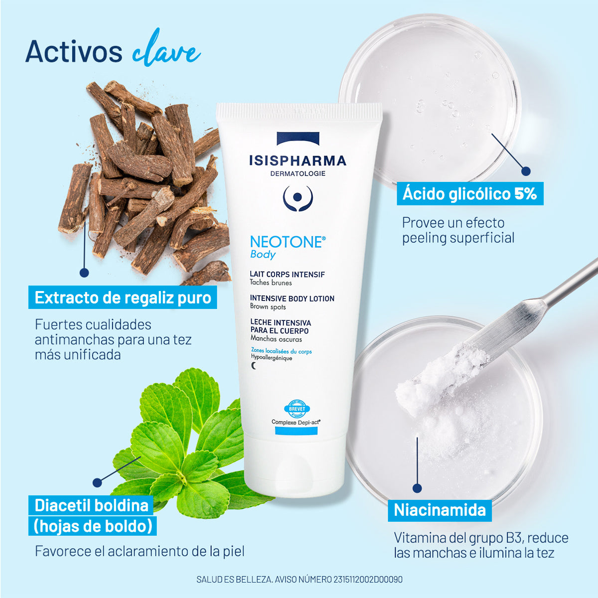 Isispharma Neotone Body Despigmentante corporal 100 ml
