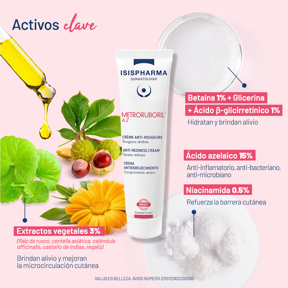 Isispharma Ruboril Metroruboril AZ 15% Menos rojeces 30 ml