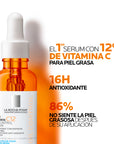 La Roche-Posay Sérum Pure Vitamin C12 Oil Control para piel mixta y grasa 30 ml