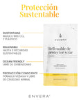 Envera Protector Solar FPS50+ UVA/UVB Primer sin color Rellenable 50 ml