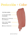 Envera Protector Solar en barra con color Peachy FPS50+ UVA/UVB PA++++ 50 ml
