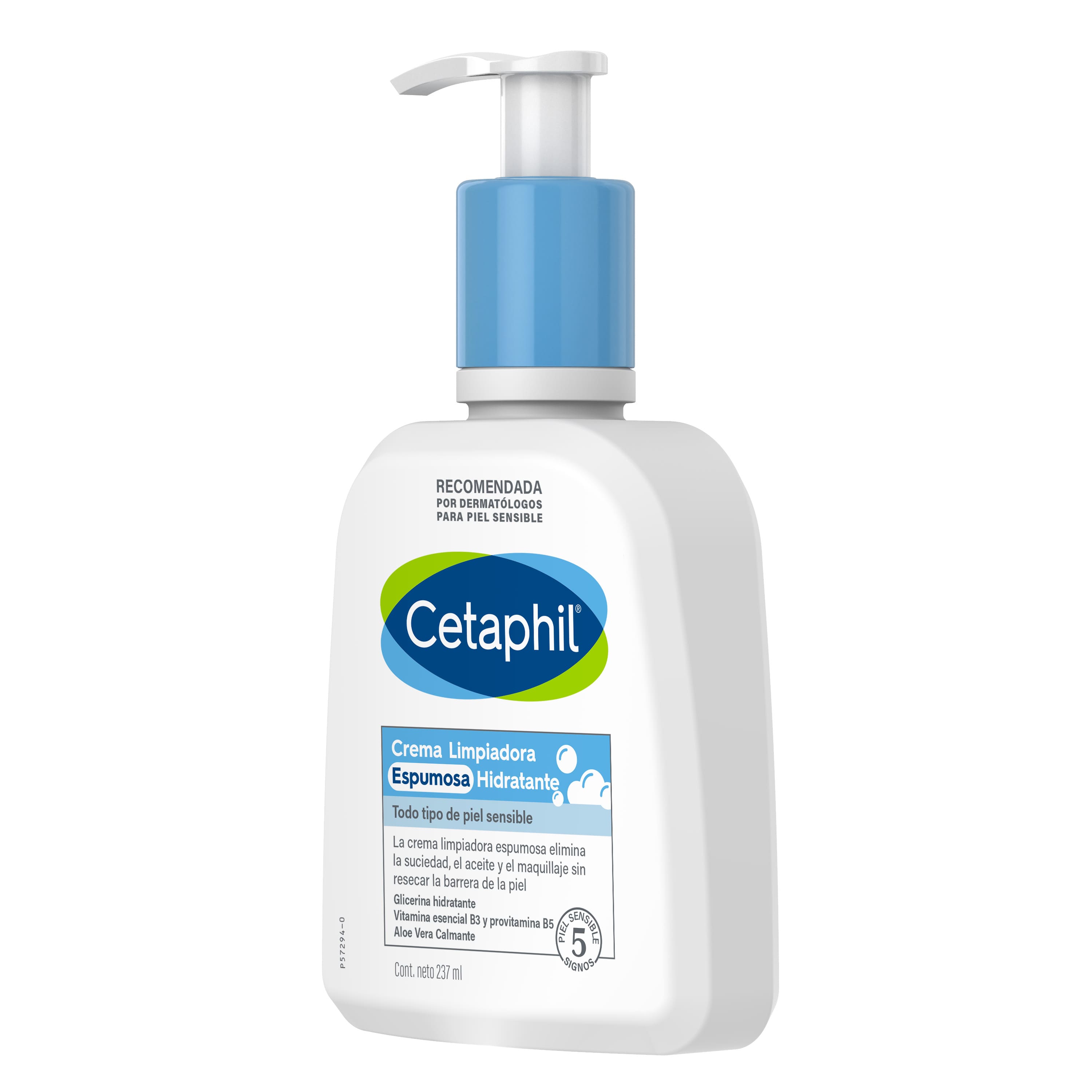 Cetaphil Crema limpiadora espumosa hidratante 237 ml