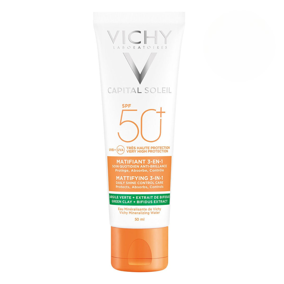 Vichy Capital soleil Matificante 3 en 1 fps50+ Protección solar para piel mixta a grasa 50 ml