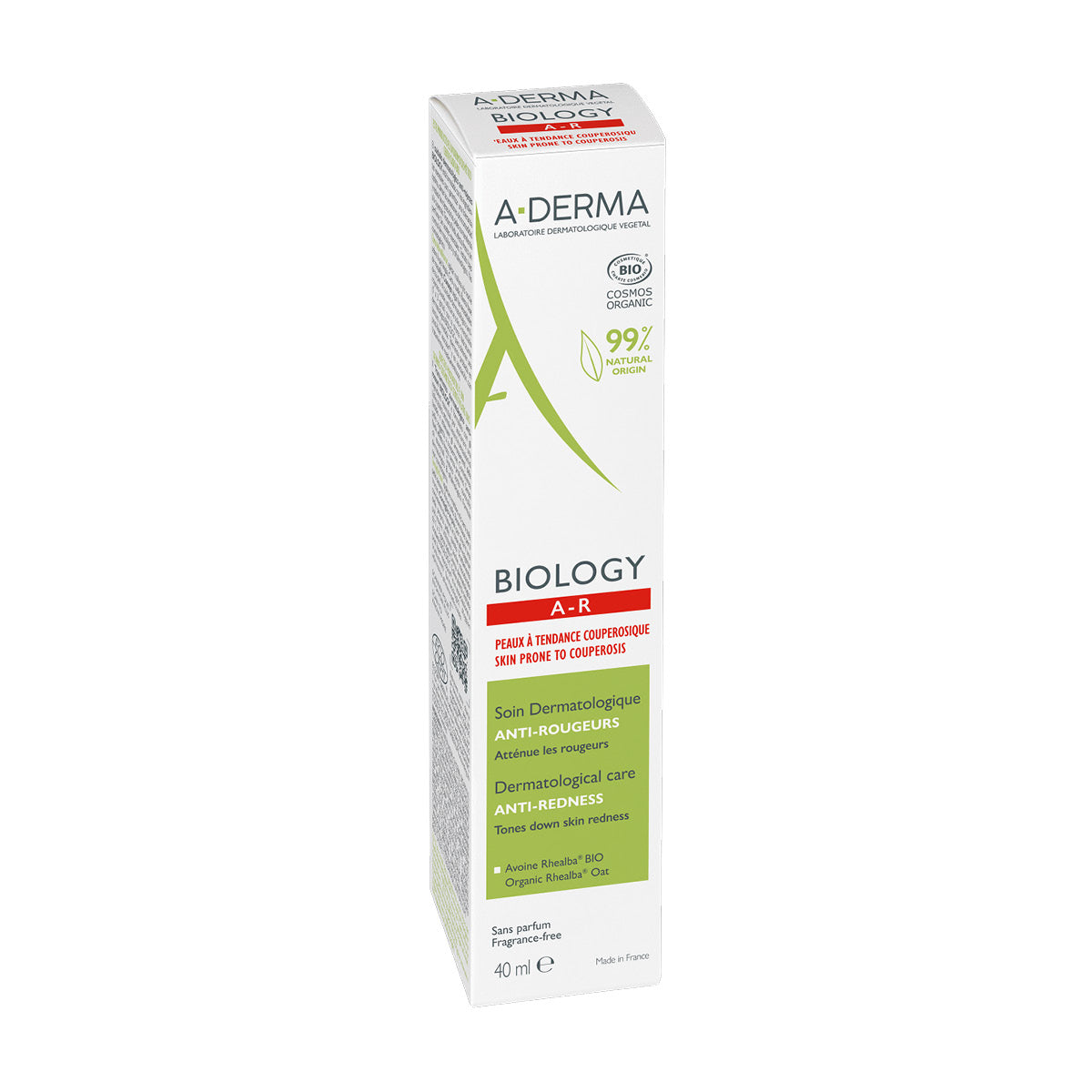 Aderma Biology Anti-rojeces Crema calmante para piel con rosácea 40 ml