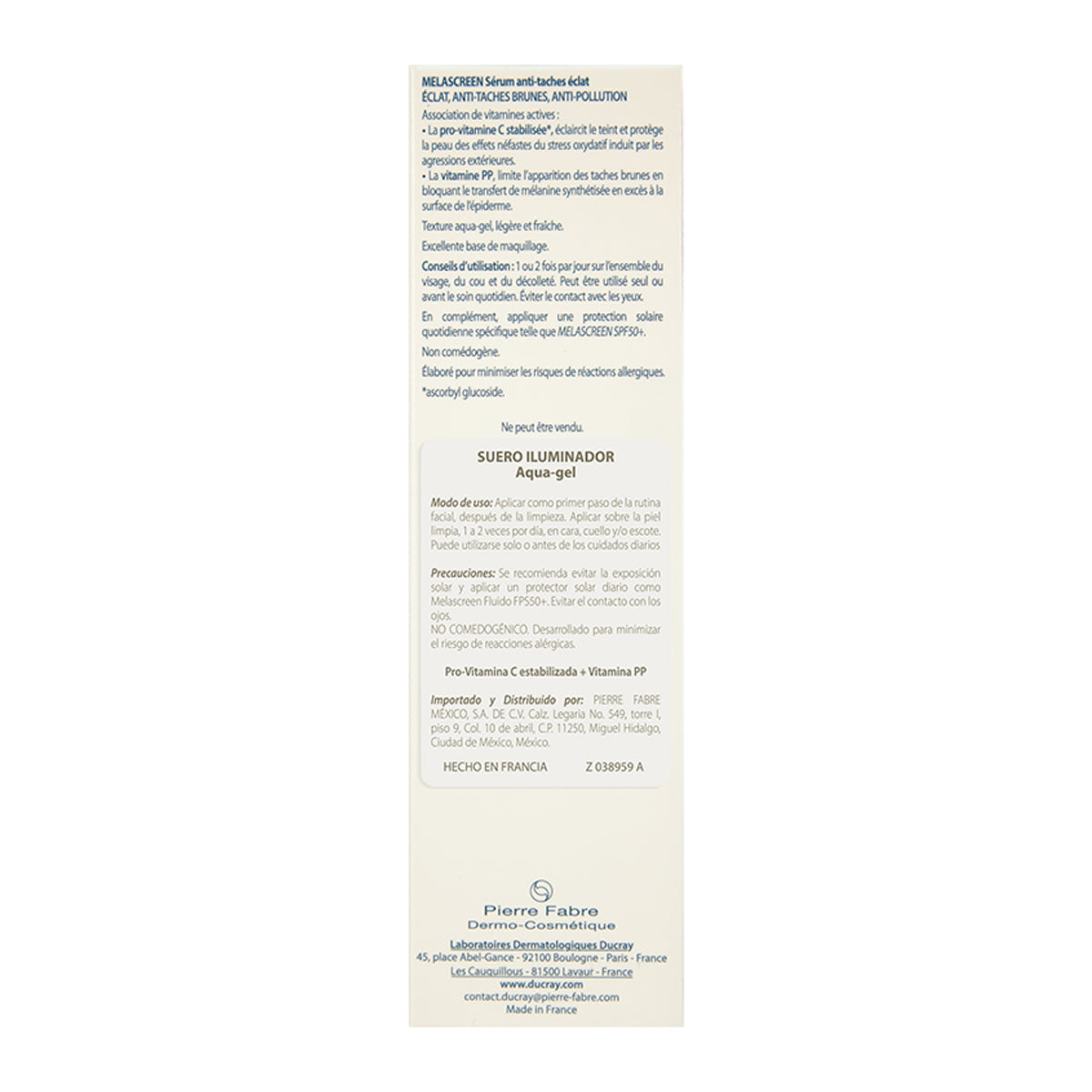 Ducray Melascreen Sérum iluminador antimanchas 40 ml