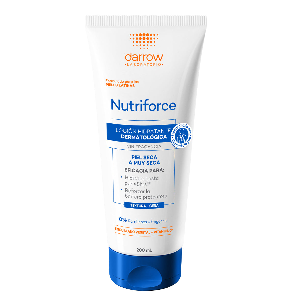 Darrow nutriforce locion hidratante sin perfume 200ml.