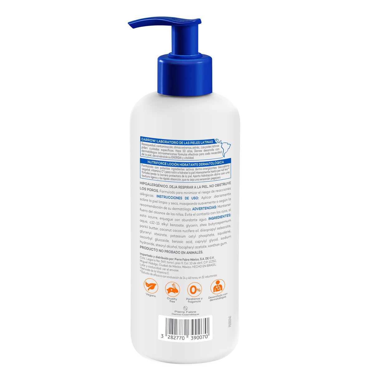Darrow Nutriforce Loción hidratante para piel seca 400 ml