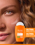 Avène Ultra Fluid Oil Control Protector Solar Facial Con Color Tono Claro FPS50 50 ML