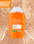 Avène Ultra Fluid Oil Control Protector Solar Facial Con Color Tono Medio FPS50 50 ML