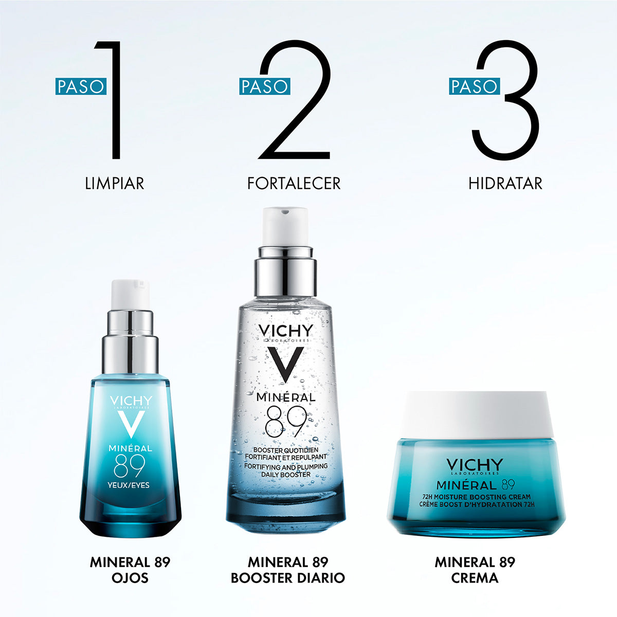 Vichy Mineral 89 Sérum concentrado fortificante e hidratante 50 ml