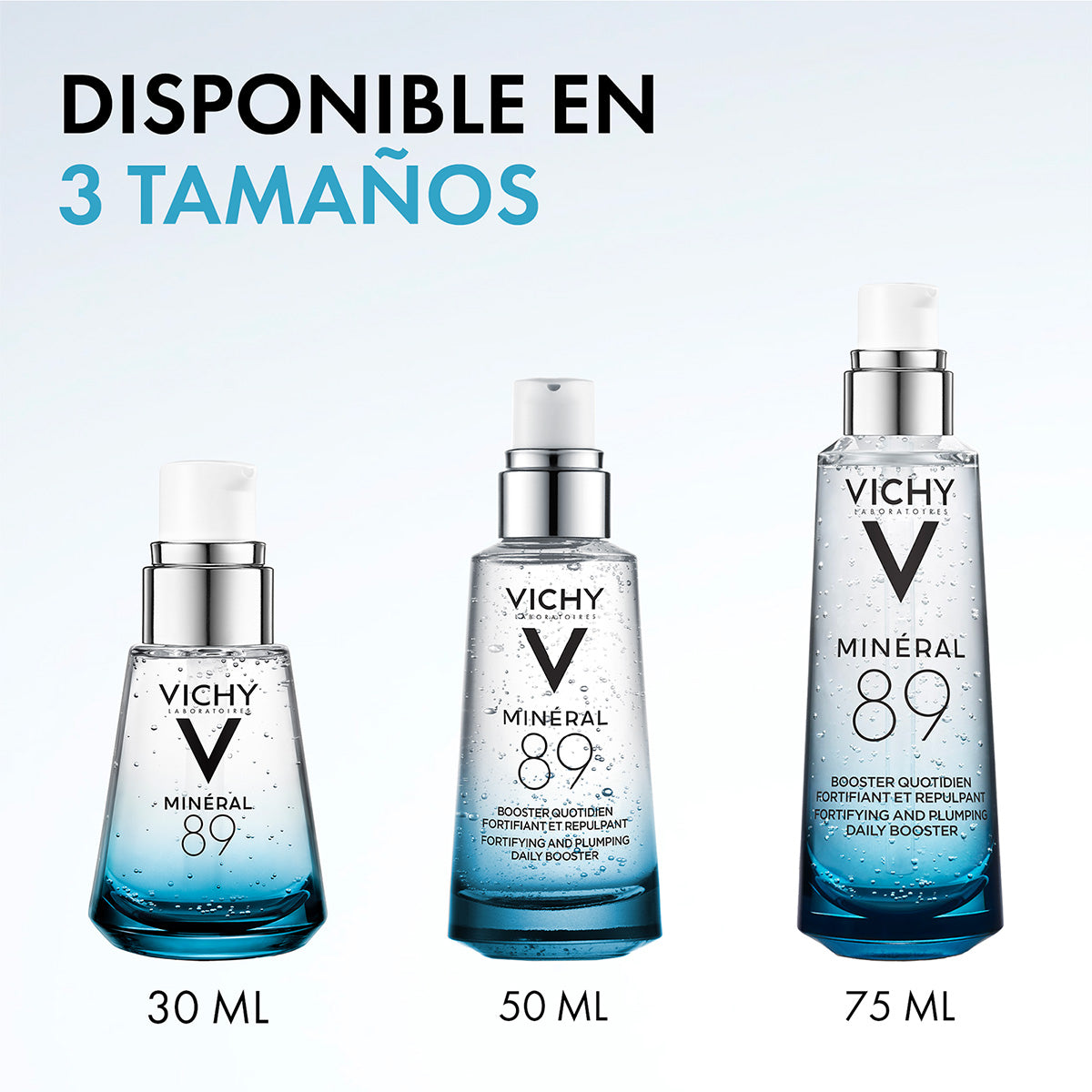 Vichy Mineral 89 Sérum concentrado fortificante e hidratante 50 ml
