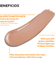 La Roche-Posay Protector Solar Anthelios UVMune 400 Oil Control Gel-Crema con color FPS 50+ para piel grasa, mixta y con tendencia a imperfecciones 50 ml