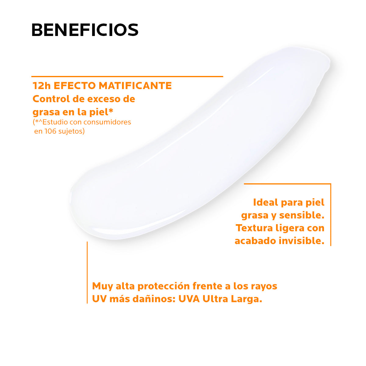 La Roche-Posay Anthelios Toque Seco Gel-crema FPS50+ Protector solar anti-brillo para piel mixta y grasa 50 ml