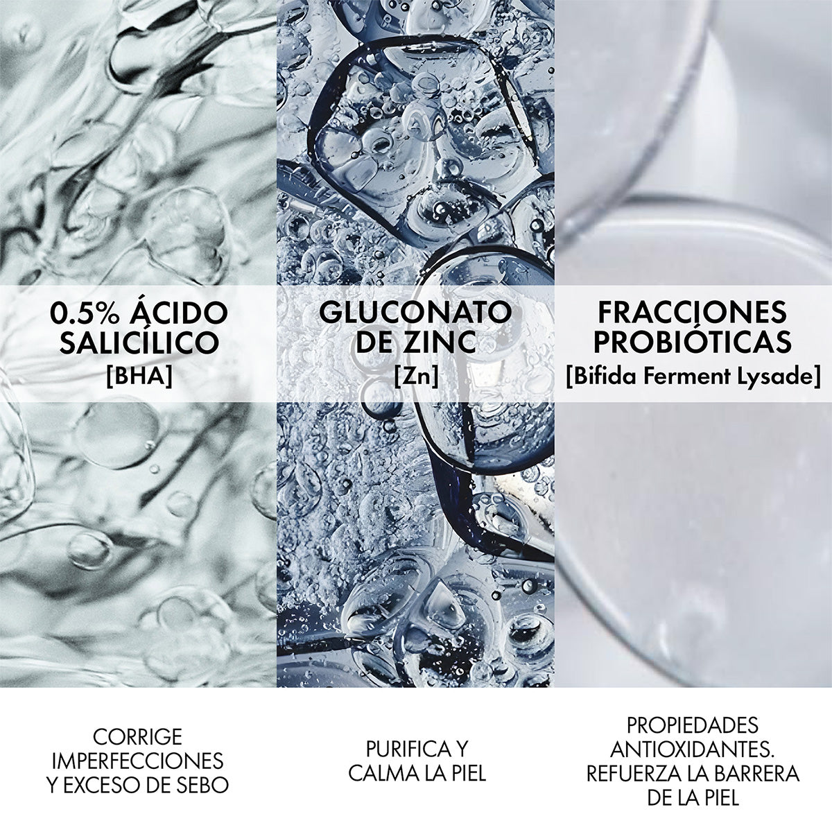 Vichy Normaderm phytosolution Gel limpiador para piel grasa con tendencia acneica 400 ml