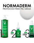 Vichy Normaderm phytosolution Gel limpiador para piel grasa con tendencia acneica 400 ml
