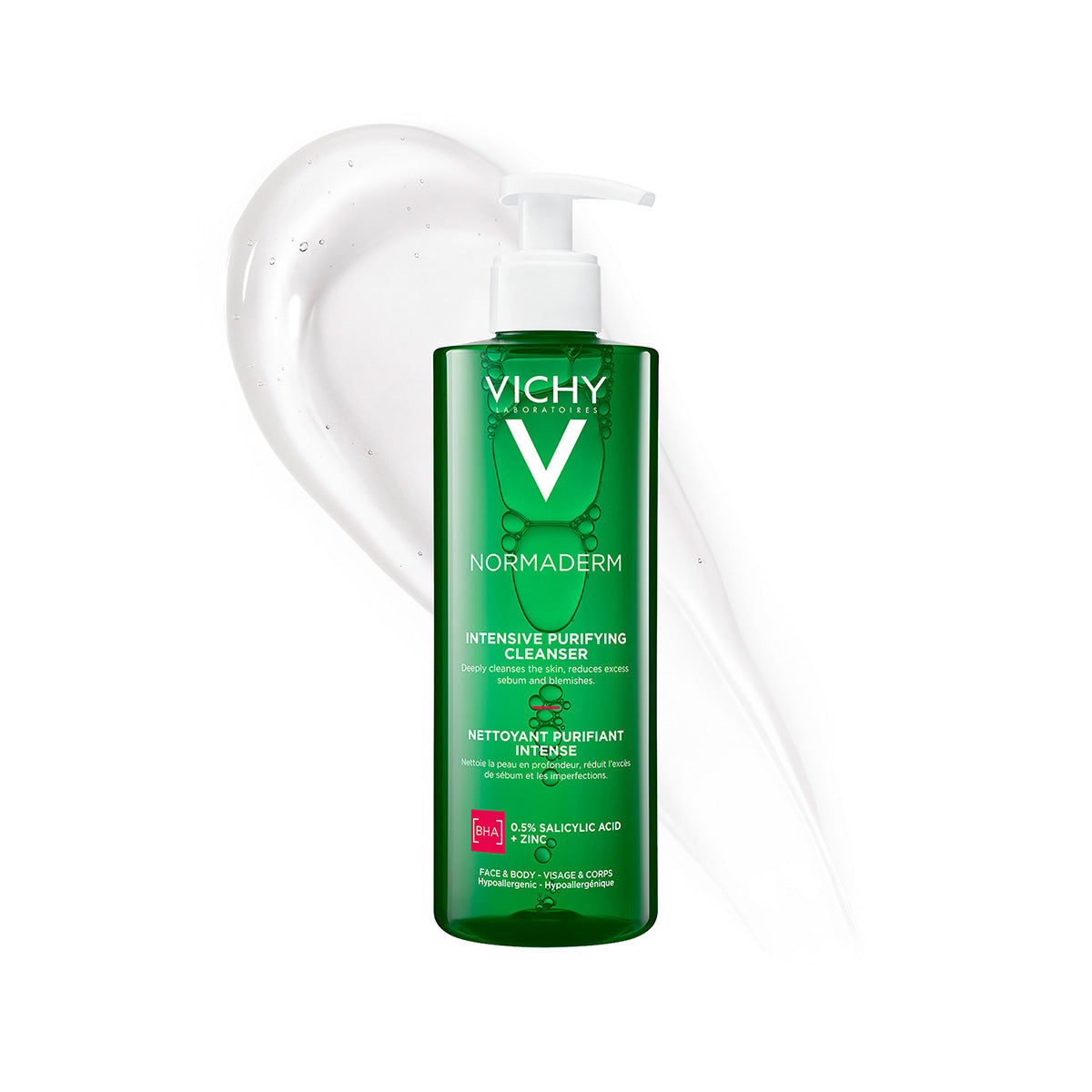 Vichy Normaderm phytosolution Gel limpiador para piel grasa con tendencia acneica 400 ml