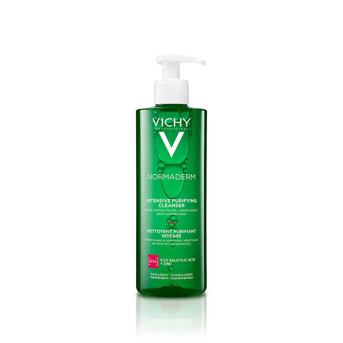 Vichy Normaderm phytosolution Gel limpiador para piel grasa con tendencia acneica 400 ml