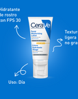 CeraVe Loción hidratante facial con FPS30 para piel seca 52 ml