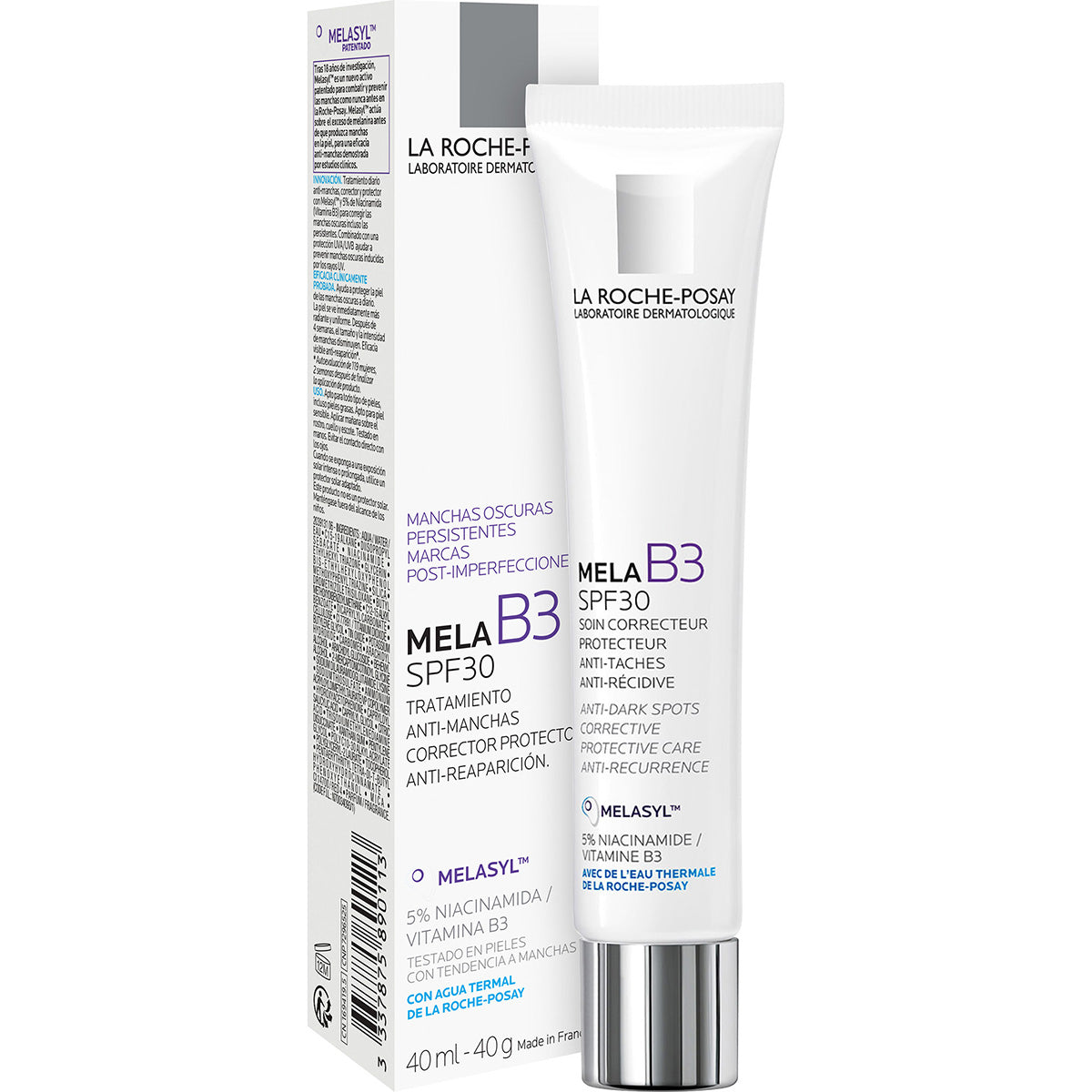 La Roche-Posay Mela B3 Crema FPS 30 Crema hidratante diaria protectora y correctora 40 ml