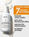 Vichy Capital Soleil UV Age Daily Fluido Anti-Edad SPF 50+ Protector Solar Facial 80 ml