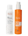 Avène Kit Protector Solar Corporal en Spray FPS 50, 200ml + Agua Termal 150ml