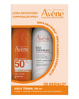 Avène Kit Protector Solar Corporal en Spray FPS 50, 200ml + Agua Termal 150ml