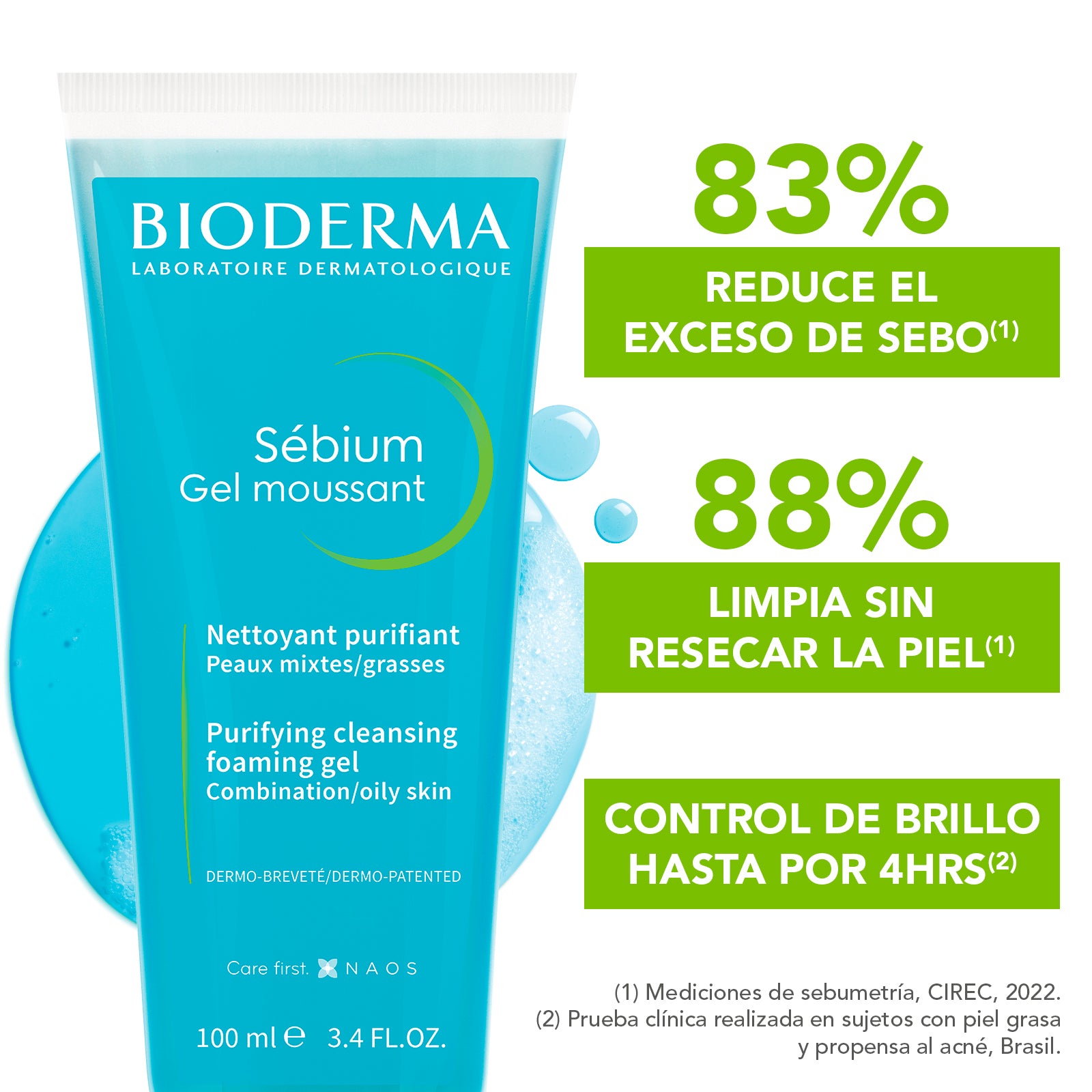 Bioderma Sébium Gel Moussant Limpiador anti-imperfecciones 100 ml