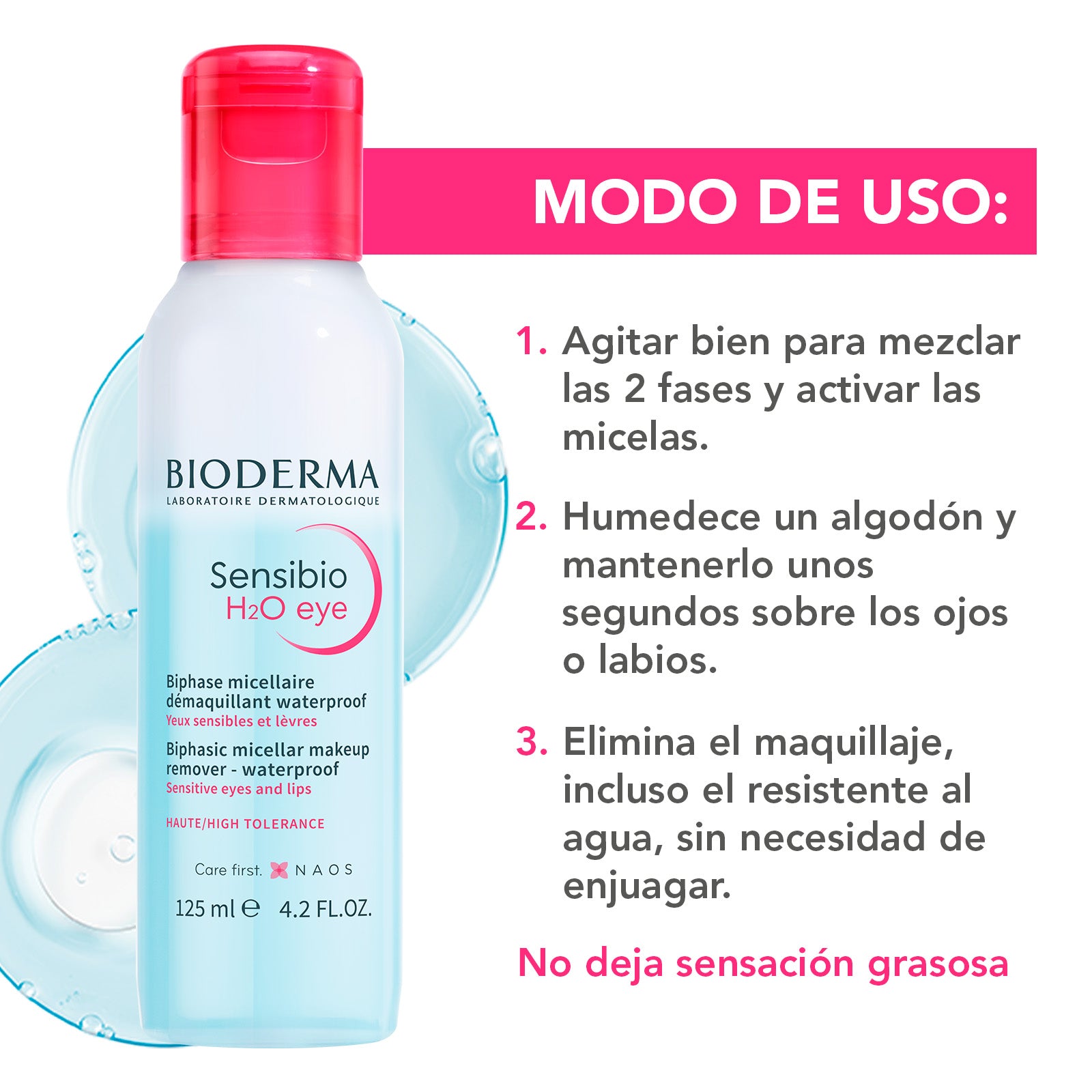 Bioderma Sensibio H2O Eye desmaquillante micelar bifásico 125 ml
