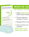 Bioderma Sébium Pain Barra limpiadora para piel mixta a grasa 100 gr