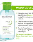 Bioderma Sébium H2O Bomba inversa Agua micelar desmaquillante para piel mixta a grasa 500 ml