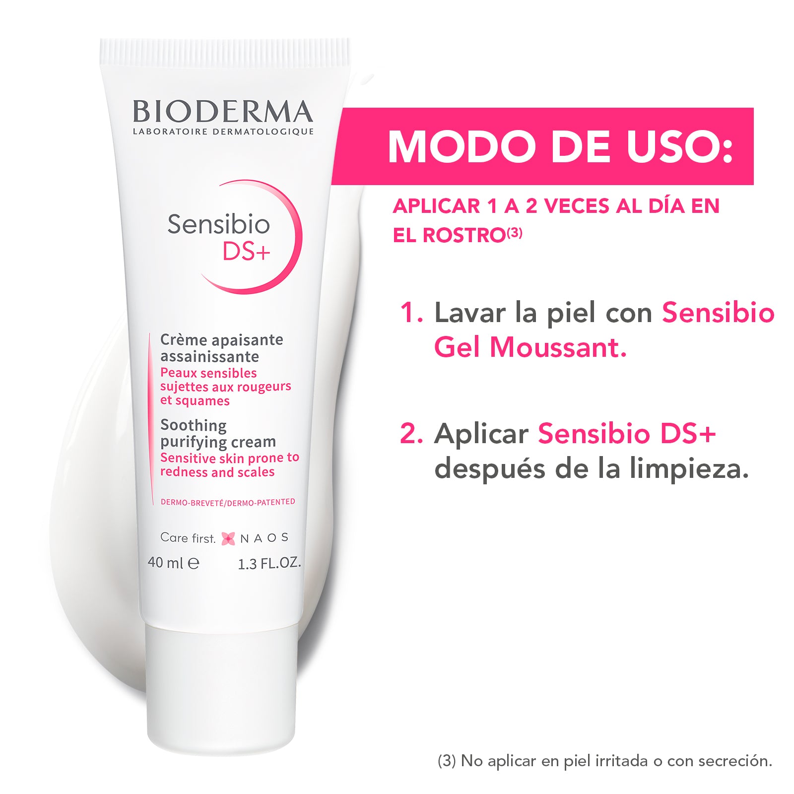 Bioderma Sensibio DS+ crema para pieles con dermatitis seborreica 40 ml