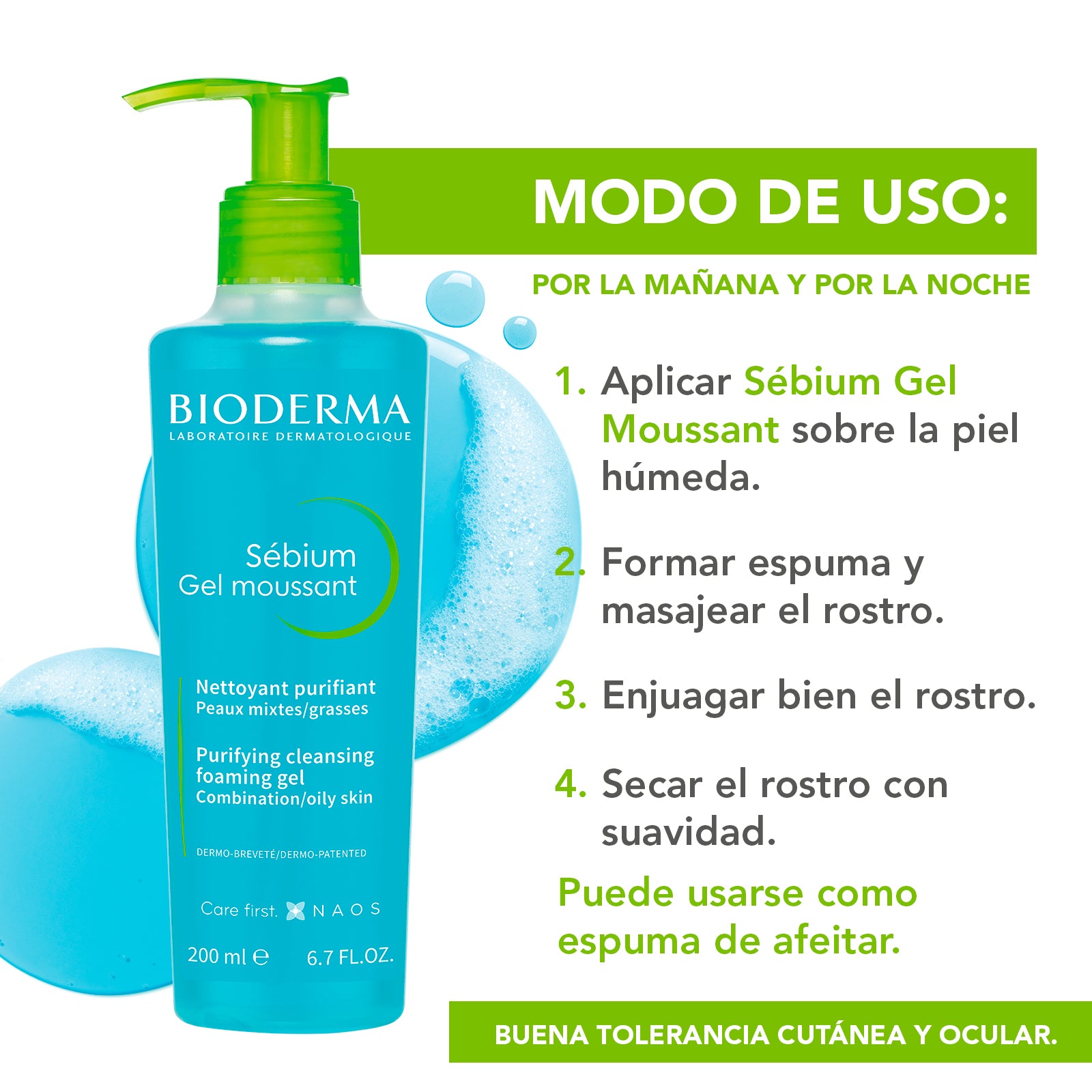 Bioderma Sébium Gel Moussant Limpiador anti-imperfecciones 200 ml