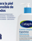 Cetaphil Crema limpiadora espumosa hidratante 473 ml
