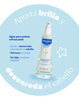 Mustela agua para peinar refrescante 200ml.