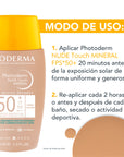 Bioderma Photoderm Nude Touch Protector solar facial FPS50+ con color tono dorado 40 ml