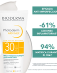 Bioderma Photoderm AKN Mat FPS30 Protector solar facial para piel mixta a grasa 40 ml