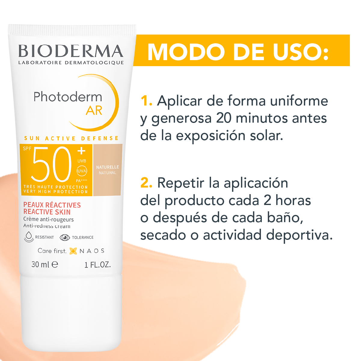 Bioderma Photoderm AR FPS50+ Protección solar facial anti-rojeces 30 ml