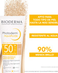 Bioderma Photoderm Aquafluido FPS50+ Protector solar facial tono Claro 40 ml