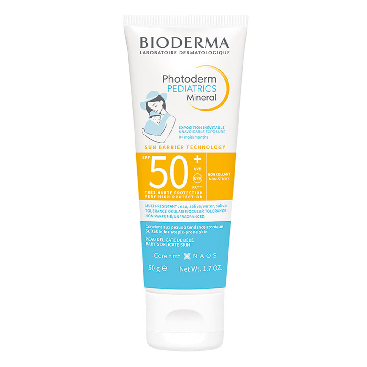 Bioderma Photoderm pediatrics mineral protector solar para niños FPS50+ 50g.