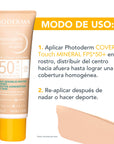 Bioderma Photoderm Cover Touch Mineral Protector solar facial FPS50+ con color tono muy claro 40 g