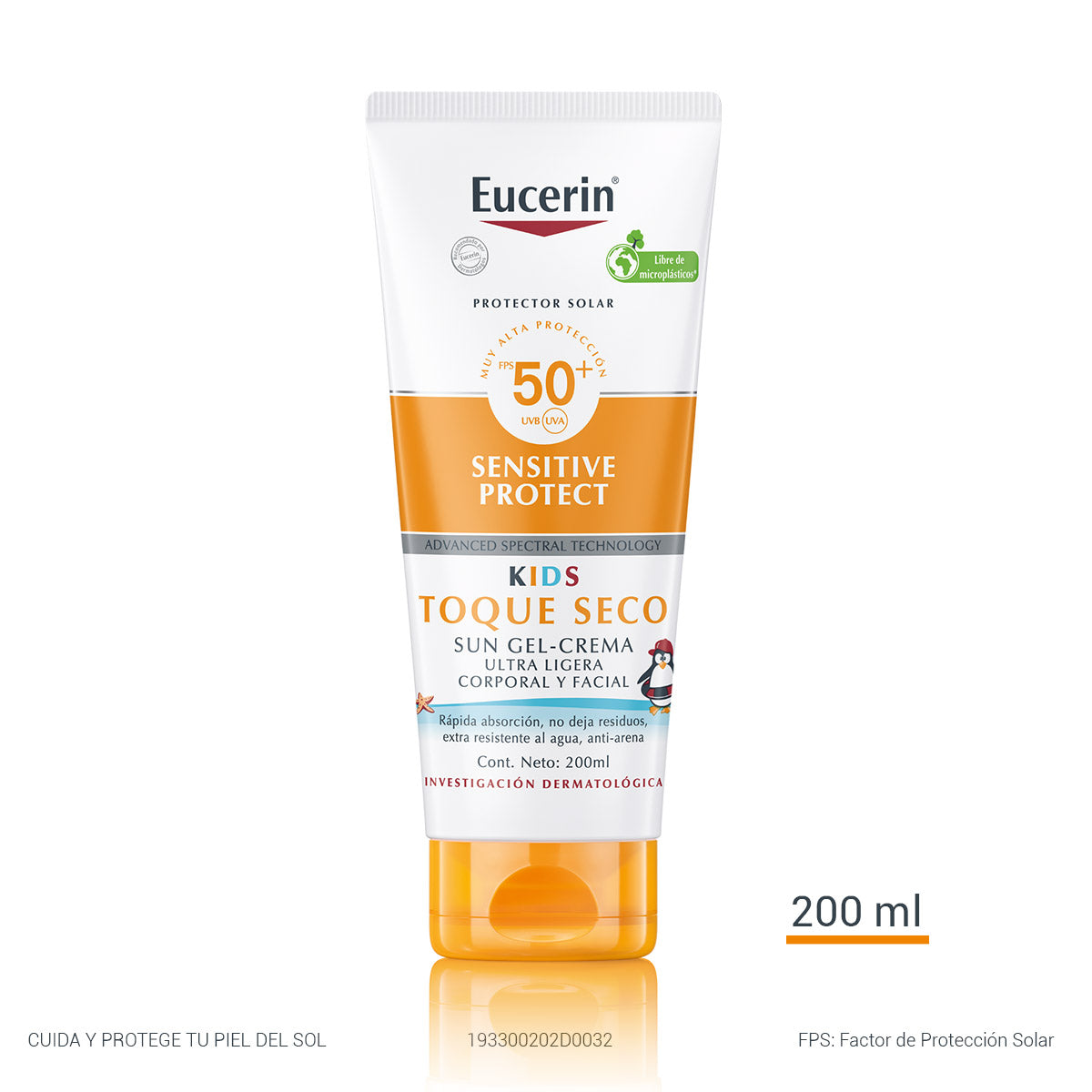 Eucerin Sun Kids Protector solar para niños FPS50+ 200 ml