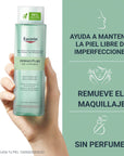 Eucerin Dermopure agua micelar para piel grasa y/o con tendencia acneica 200ml.