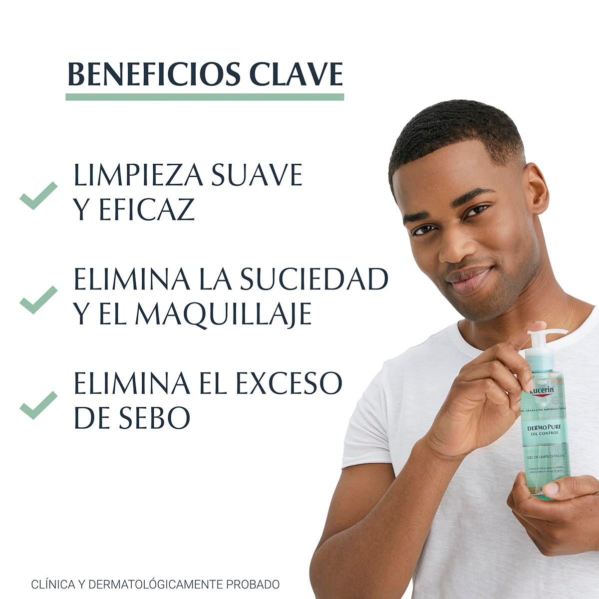 Eucerin Dermopure Gel limpiador para piel grasa y con tendencia acneica 400 ml