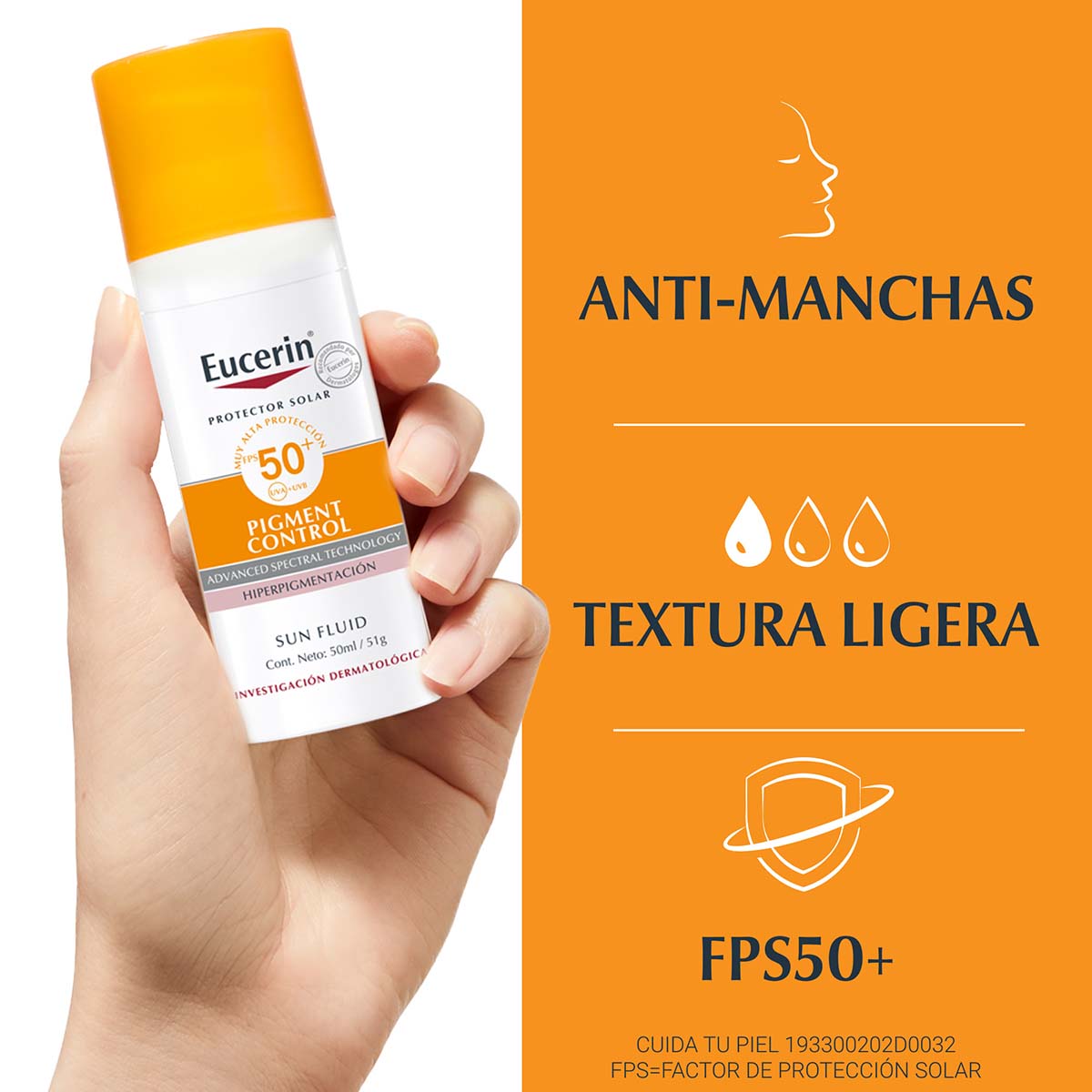 Eucerin Pigment Control Protector Solar Anti-manchas FPS50+ 50 ml