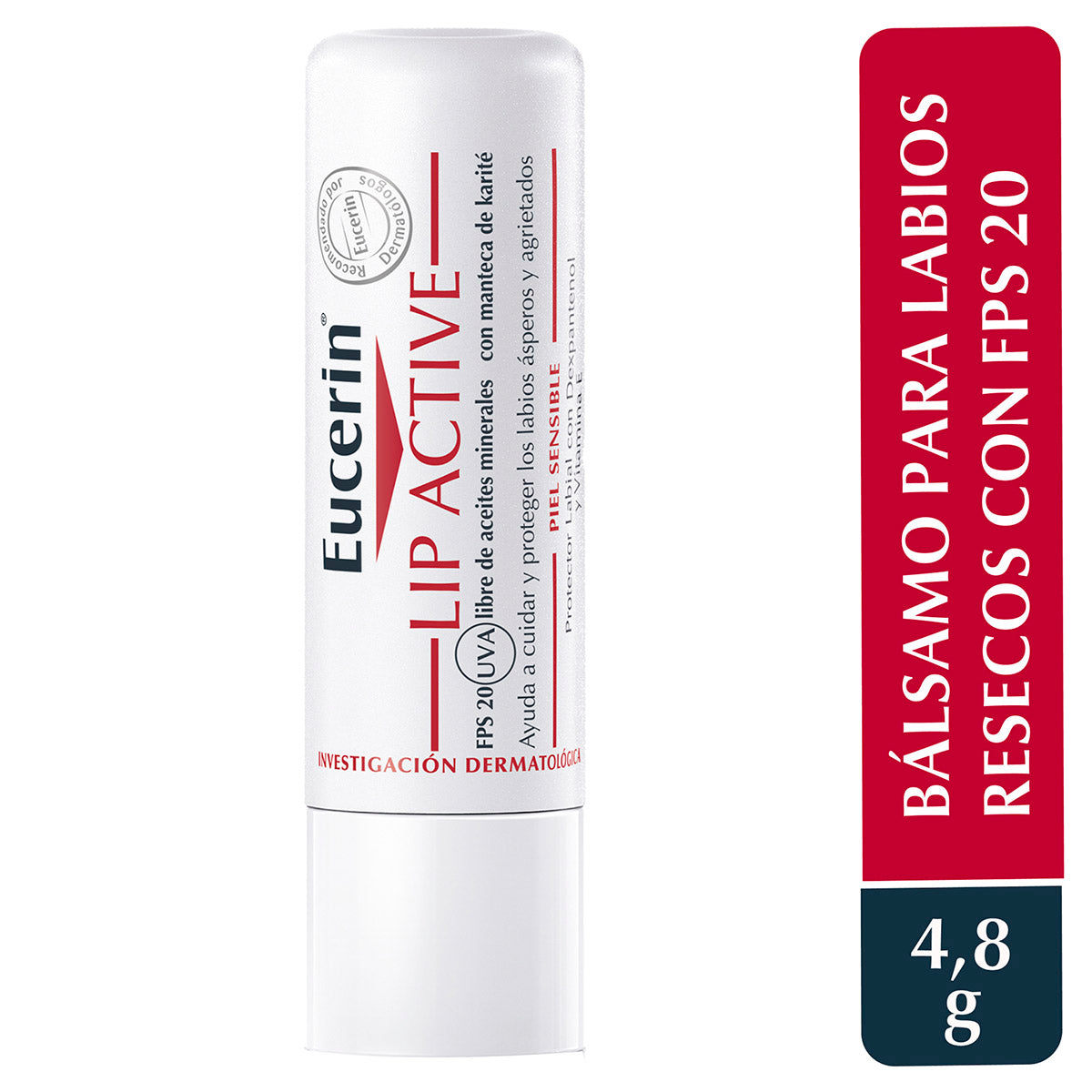 Eucerin pH5 Protector labial para piel seca y sensible FPS20 4.8 gr