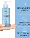 Eucerin Dermatoclean Gel limpiador facial para piel normal a mixta 200 ml