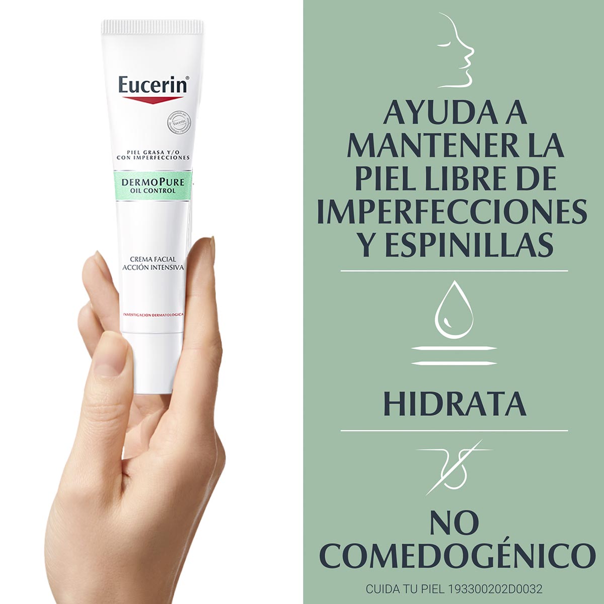 Eucerin Dermopure Crema facial de noche para piel grasa y con tendencia acneica 40 ml