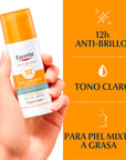 Eucerin Sun Oil Control Protector solar FPS50+ tono claro para piel grasa 50 ml