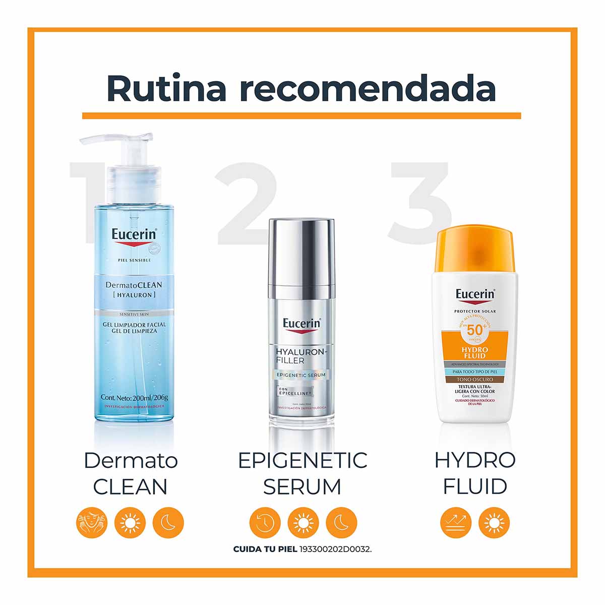 Eucerin Sun Hydrofluid Bronze SPF50+ 50ml.